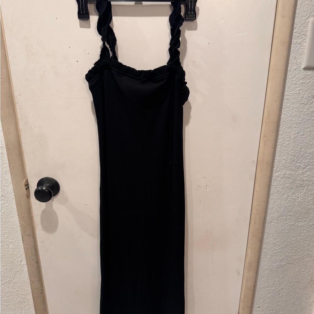 Forever 21 Black Ribbed Dress